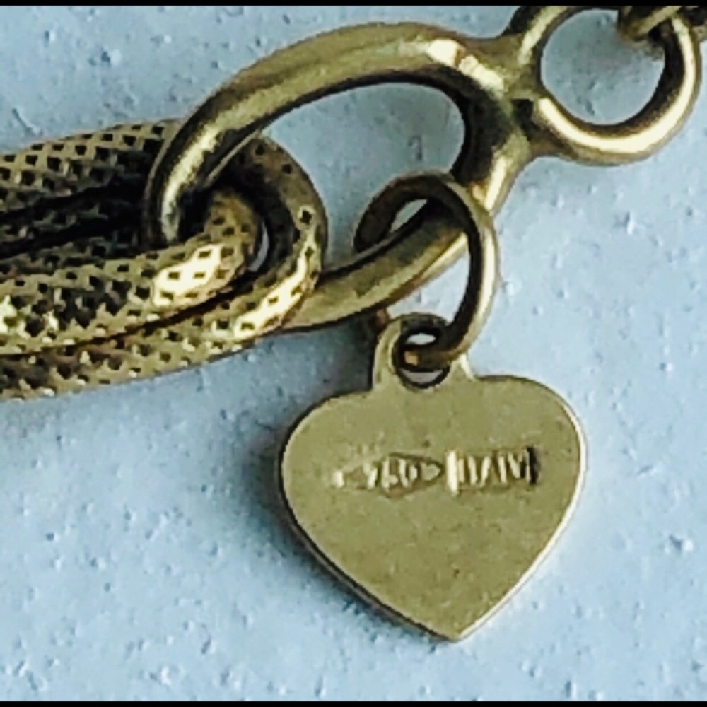 18K Matte Gold Cable Link Bracelet 8.5 inches - Picture 6 of 16